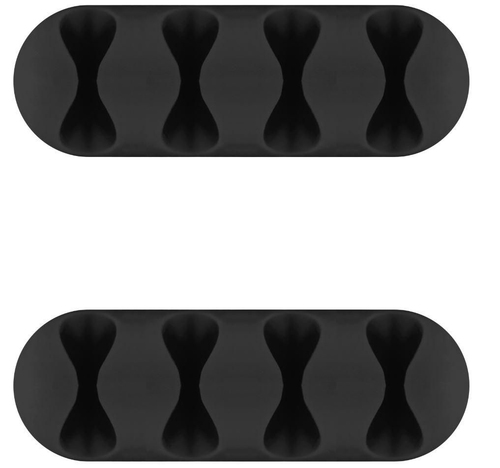 Microconnect CABLEMANA-16 organizador de cables Piso Soporte para cables Negro 2 pieza s