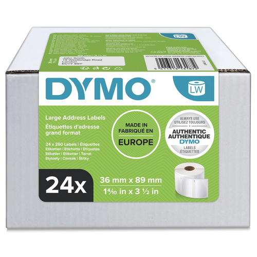 Dymo Label Writer Large Address Labels 24 Roll - image 1