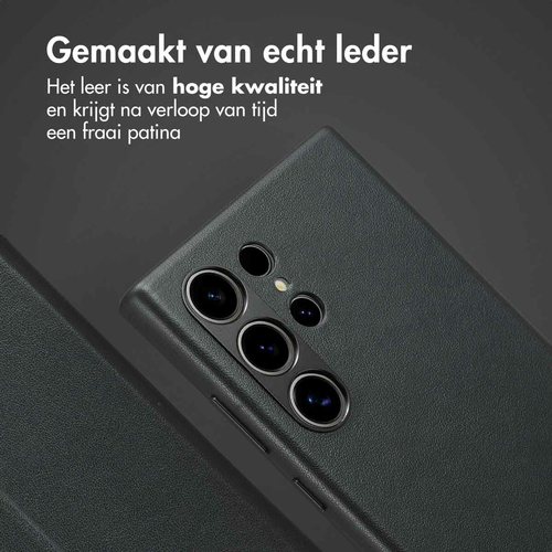 Accezz Leather Bookcase 2-in-1 met MagSafe Samsung Galaxy S24 Ultra - Onyx Black, afbeelding 4