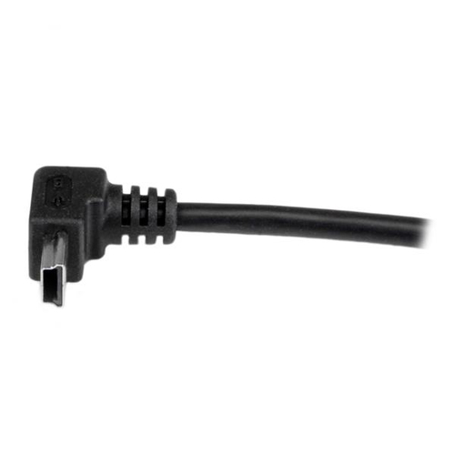 StarTech.com 1m Mini USB Cable Cord - A to Up Angle Mini B - Up Angled Mini USB Cable - 1x USB A (M), 1x USB Mini B (M) - Black (USBAMB1MU) USB-kabel 1m Sort – billede 5