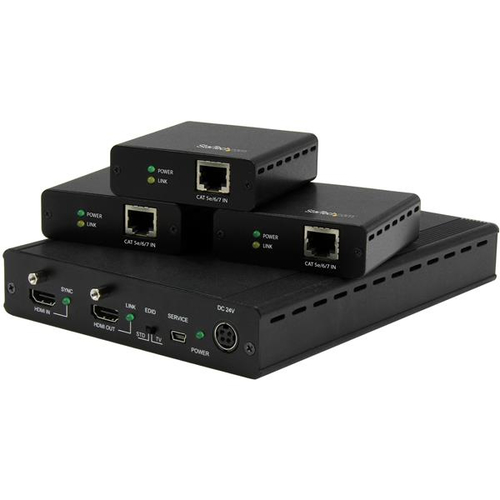 STARTECH 3-Port HDBaseT Extender Kit
