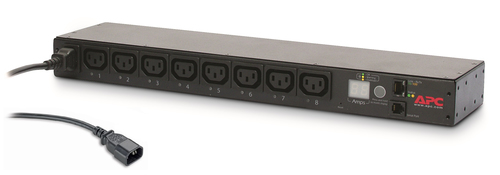 APC Switched Rack PDU AP7920B - Unidad de distribución de alimentación - CA 200/208/230 V - 2300 VA - Ethernet - input IEC 60320 C14 - conectores de salida 8 power IEC 60320 C13 - 1U - 19 - negro - para P/N SMTL1000RMI2UC SMX1000C SMX1500RM2UC SMX1500RM2UCNC SMX750C SMX750CNC - AP7920B