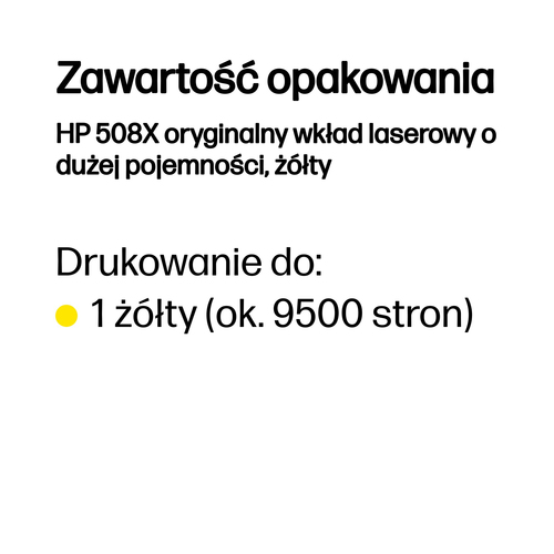 HP Inc. Toner 508X High Yield Yellow 9,5k CF362X