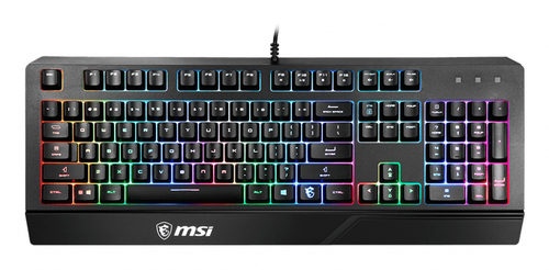 MSI VIGOR GK20 клавиатура Игровой USB QWERTY Итальянский Черный
