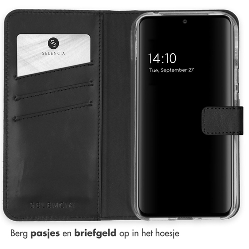 Selencia Echt Lederen Bookcase Google Pixel 8a - Zwart, afbeelding 3