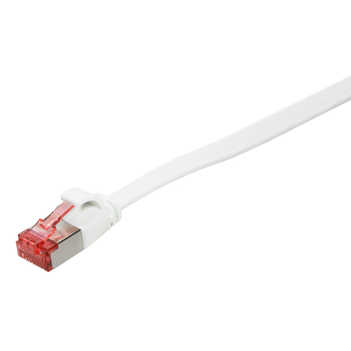 Logilink Flachpatchkabel RJ45 U/FTP Cat6A 0.25m weiß, afbeelding 3
