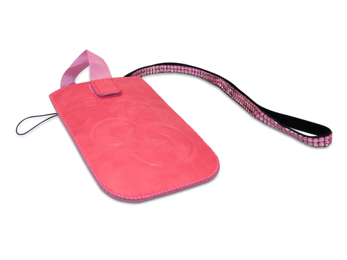 Sandberg Neckstrap phone pouch Pink