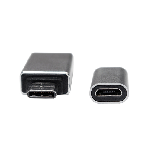 LogiLink AU0040 USB 3.1 C USB 3.0 A, Micro USB 2.0 Aluminium kabeladapter/verloopstukje, afbeelding 4