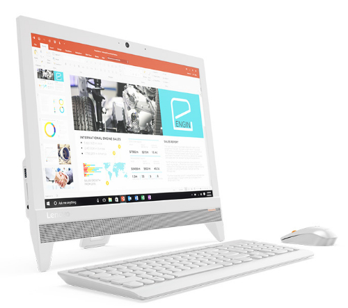 Lenovo ideacentre AIO 310-20IAP 2017年製 Specs Lenovo IdeaCentre 310-20IAP Intel® Pentium® J4205 49.5 cm