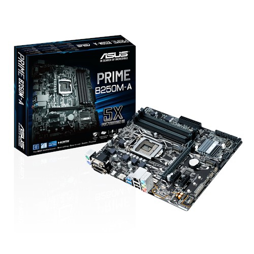 Specs ASUS PRIME B250M-A Intel® B250 LGA 1151 (Socket H4) micro 