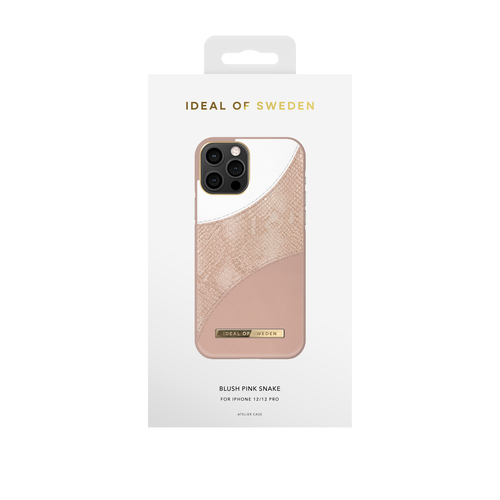 iDeal of Sweden Atelier Case iPhone 12/12P Blush Pink Snake – image 1