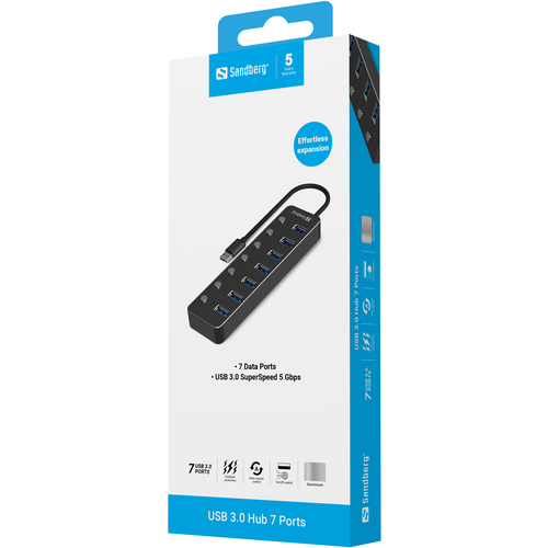 Sandberg USB 3.0 Hub 7 Ports – image 2