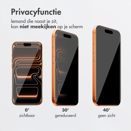Accezz Gehard Glas Privacy SH00089416 - Screenprotector + Applicator, afbeelding 2