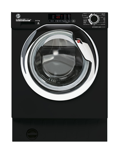 Hoover H-WASH 300 LITE HBDS495D1ACBE-80 washer dryer Built-in Front-load Black – image 1