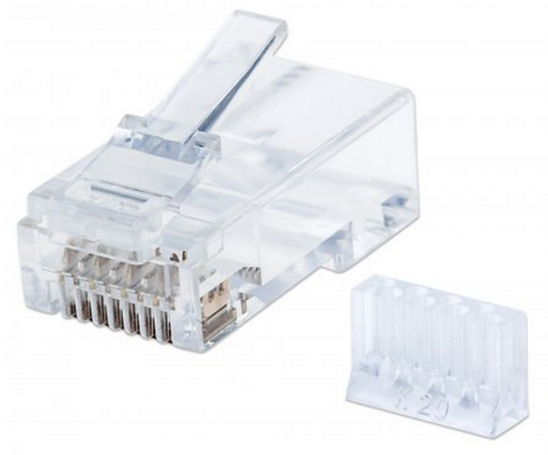 790611 Plug Intellinet RJ45 Cat6 UTP Multifilar 50 Micras Pro Bote C/90 Pzas 790611