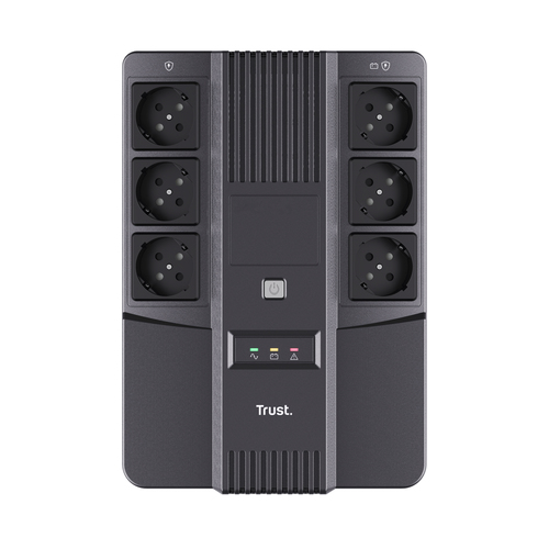 Trust Maxxon uninterruptible power supply (UPS) 0.8 kVA 6 AC outlet(s) – image 2