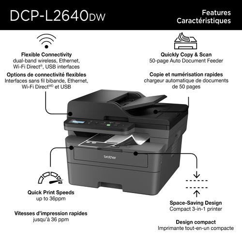 Brother DCP-L2640DW multifunction printer Laser A4 – image 3