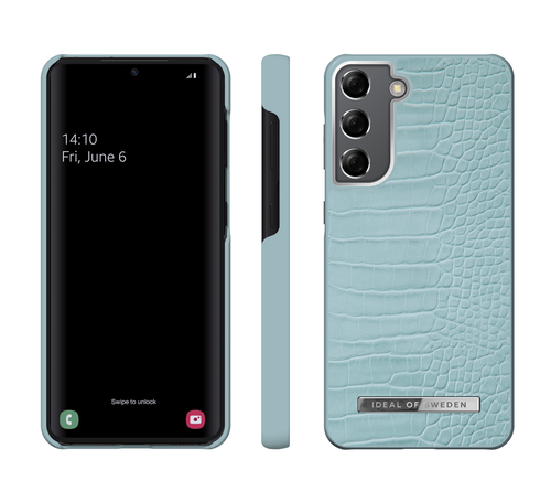 iDeal of Sweden Atelier Case Galaxy S21 Soft Blue Croco – image 2