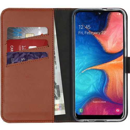 Selencia A202F36324106 mobile phone case 14.7 cm (5.8) Wallet case Brown