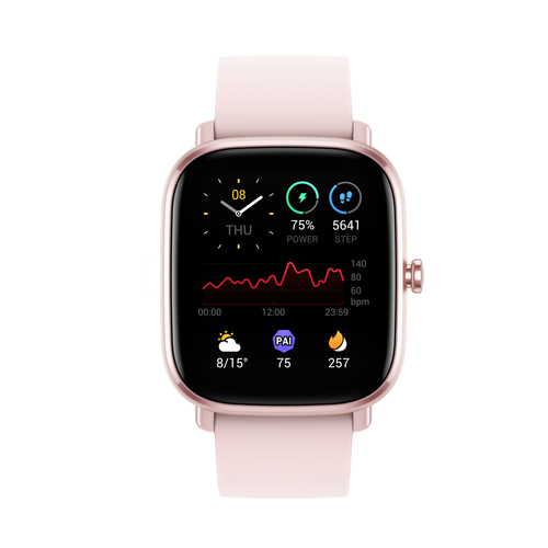 Amazfit GTS 2 mini 3,94 cm (1.55") AMOLED 40 mm Цифровой 354 x 306 пикселей Сенсорный экран Розовый
