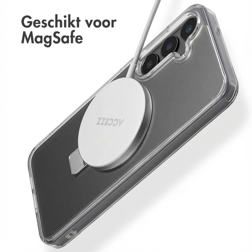 Accezz Ring Stand Backcover met MagSafe Samsung Galaxy S24 Plus - Transparant, afbeelding 2