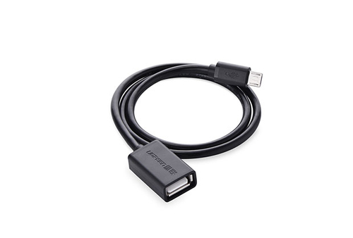 Ugreen 10396P USB kabelis 0,12 m Micro-USB B USB A Juoda