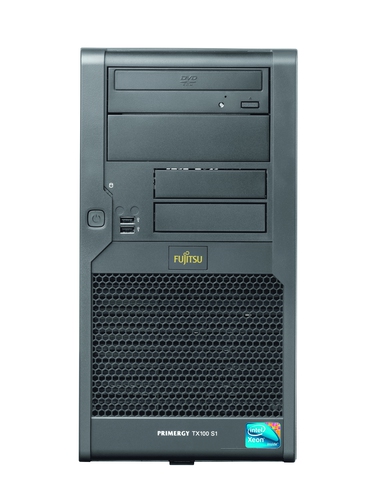 Product datasheet Fujitsu PRIMERGY TX100 S1 server 1 TB Tower Intel® Xeon®  X3220 2.4 GHz 4 GB DDR2-SDRAM 300 W Servers (VFY:T1001SX020IN)