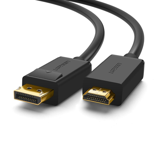 Cable DP Macho a HDMI Macho / Longitud 3m / Soporta 4K30Hz / Soporta 3D / Cobre Estañado 28AWG / Blindaje interno múltiple / Transmisión Unidireccional / Botón de Liberación / Chip de Última Generación 10203 - Ugreen