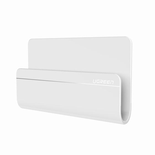 Soporte de Pared Adhesivo para Teléfono / Diseño de Montaje en Pared / Protección De Silicona Antideslizante / Anti Arañazos / Adhesivo 3M / Soporta Dispositivos 16581265 mm / Caja De ABS / Color Blanco 30394 - 30394