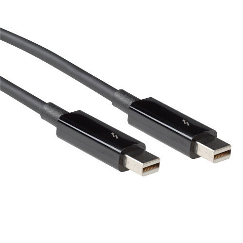 ACT SB0010 Thunderbolt-kaabel 1 m Must