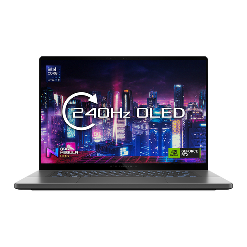 ASUS ROG Zephyrus G16 GU605MI-QR078W Intel Core Ultra 9 185H Ноутбук 40,6 cm (16") WQXGA 32 GB LPDDR5x-SDRAM 1 TB Твердотельный накопитель (SSD) NVIDIA GeForce RTX 4070 Wi-Fi 6E (802.11ax) Windows 11 Home Серый