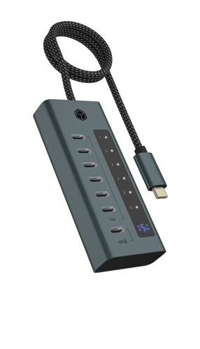ICY BOX 7-Port USB-C 3.2 Gen 2 usb-hub, afbeelding 2