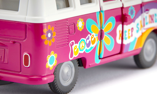 Siku VW T1 Samba Bus – Voiture miniature Édition Flowerpower, 15,5 cm – Photo 6 sur 7