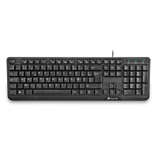 NGS FunkyV3, AZERTY, FR клавиатура Дома USB Французский Черный