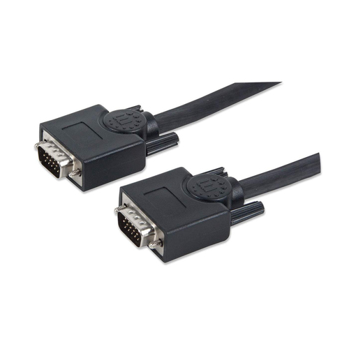 CABLE VGA MANHATTAN PARA MONITOR O PROYECTOR 9 MTS NEGRO MACHO-MACHO - 312776