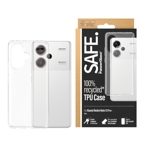 PanzerGlass SAFE. By PanzerGlass® TPU Case Transparent for Xiaomi Redmi Note 13 Pro+ – image 2