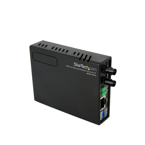 10/100 ETHERNET TO MULTI MODE FIBER MEDIA CONVERTER ST 2KM