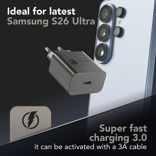Cellularline SAMSUNG 60W USB-C WALL CHARGER BLACK – image 4