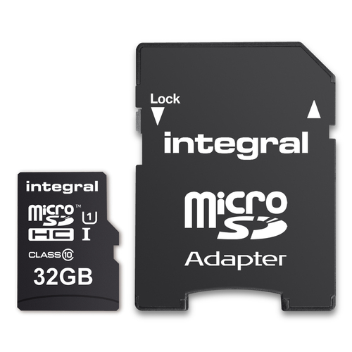 Integral 32GB MICRO SDHC CL10 UHS-1 U1 UP TO 90MBS + ADAPTER SMARTPHONE & TABLET – image 2