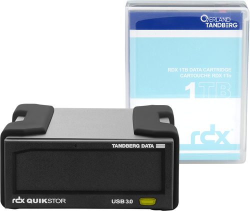 Tandberg RDX 1 TB USB3+ KIT extern black