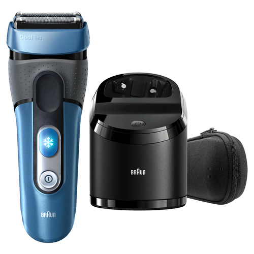 Braun Series 3 CoolTec CT4cc Foolium pardel Trimmer Must, Sinine