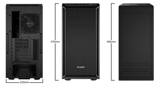 be quiet! Pure Base 600 Atx Mid Tower Gaming PC Case - Ultra-Quiet Fans & Water Cooling Support - image 4