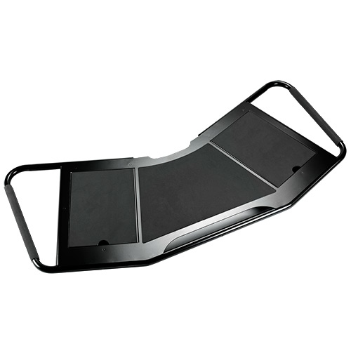 FUSION LARGE HEIGHT-ADJUSTABLE ACCESSORY SHELF, BLACK