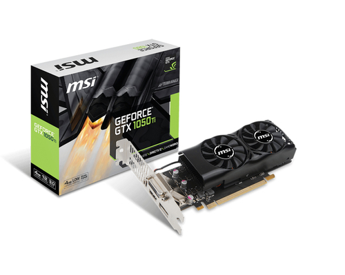 MSI GTX 1050 Ti 4GT LP NVIDIA GeForce GTX 1050 Ti 4 GB GDDR5