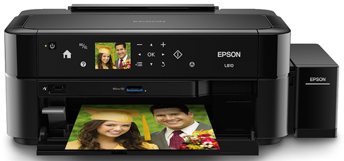 C11CE32301 Epson L810 - Impresora - color - chorro de tinta - rellenable - A4/Legal - 5760 x 1440 ppp - hasta 5 ppm mono / hasta 48 ppm color - capacidad 100 hojas - host USB