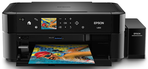 Epson L850 - Impresora multifunción - color - chorro de tinta - A4 210 x 297 mm Letter A 216 x 279 mm original - A4/Legal material - hasta 37 ppm impresión - 100 hojas - USB 20 host USB - C11CE31301