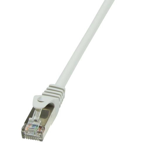 LogiLink CAT 5e Foldet uskærmet snoet par (F/UTP) 15m Patchkabel Grey