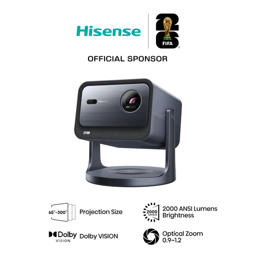 Hisense C2TUK data projector 2000 ANSI lumens UHD 4K (3840x2160) Grey – image 1