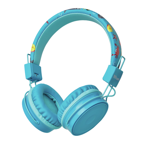 Trust 23607 наушники/гарнитура Беспроводной Оголовье Музыка Микро-USB Bluetooth Синий