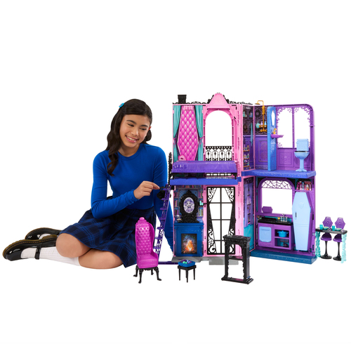 Monster High Boo-tique Hotel Doll House with Spooky Surprises in Every Room and 13+ Accessories